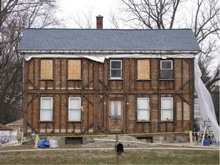 Contractors stripped the home down to the original wood before installing new insulation and siding. (Photo by Brian Halprin)