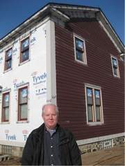 Owner Jimmy Lowe wanted to remodel the farmhouse and make it more "green." (Photo by Brian Halprin)